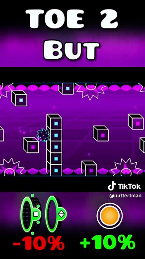 TOE 2 with Speed Modifiers! 😳⚡️ #geometrydash #gaming #gameplay #fyppppppppppppppppppppppp #fyp