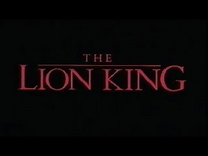 The Lion King sneak peek trailers 1993-94