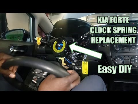 Kia forte clock spring/driver air bag/ steering wheel replacement