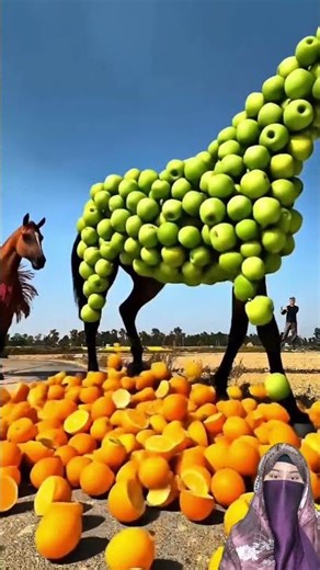 Horse carry fruits special effects c4d works 😯 #viralshorts #shorts #vfx #shortsfeed #shortsyoutube