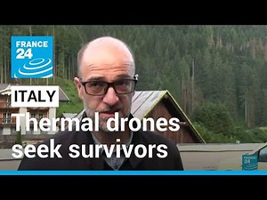 Thermal drones seek survivors after deadly Italy glacier collapse • FRANCE 24 English
