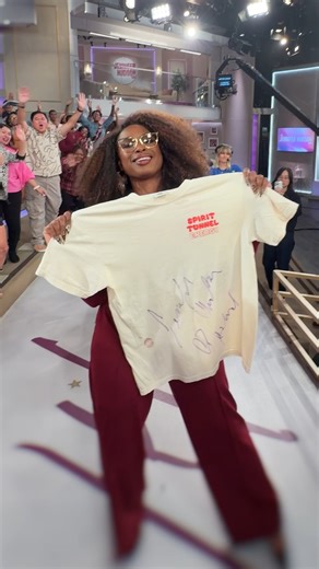 You get a T-shirt! You get a T-shirt! YOU can get this Spirit Tunnel Energy T-shirt available now at the “Jennifer Hudson Show” shop! Link in bio. | The Jennifer Hudson Show