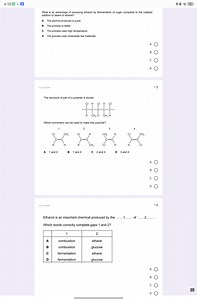 4:10What is an advantage of producing ethanol by fermentation... | Filo