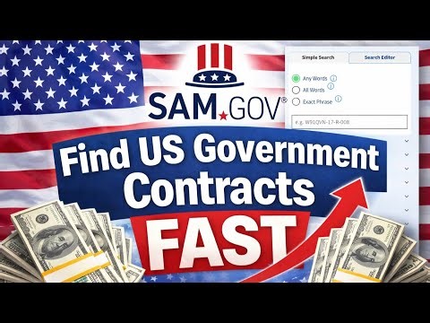How to Find Government Contracts on SAM.gov | Step-by-Step Beginner Guide.