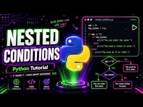 Nested Conditions in Python | Master if Inside if Statements 🐍