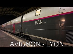 Avignon - Lyon, TGV ride. November 2024. Short footage.