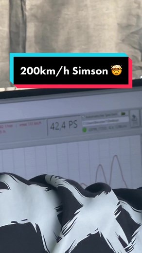 Simson REKORD 200KM/H Prüfstandslauf @_lutschii_ ✌🏻😁 #fyp #foryou #mtx #simsontuning #dynojet #tuning #prüfstand #lutschiistattgucci
