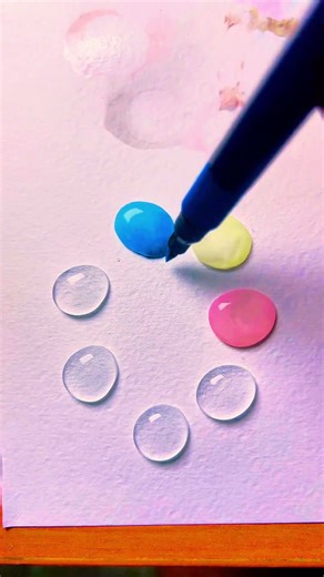 Bright Color Splash💦☔️🔴🟢 #colordrops#waterdropart#satisfyingvideo#colorart#aestheticvideo#usa