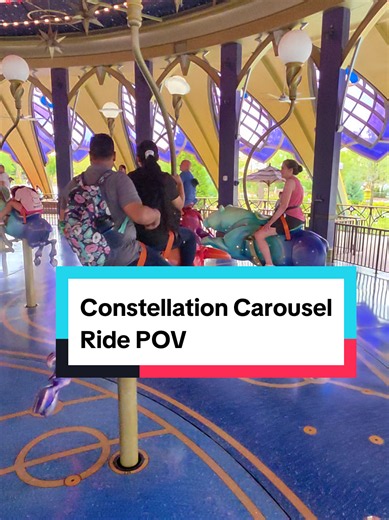 Constellation Carousel Ride POV at Epic Universe