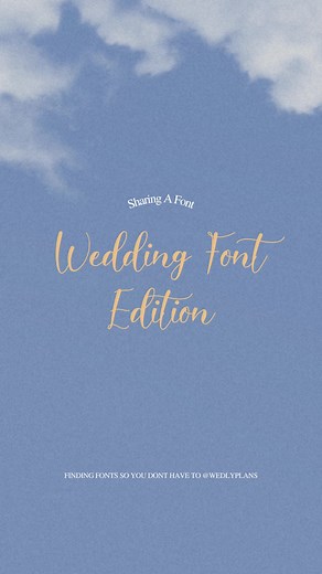 Wedding Font Combinations and Design Inspiration