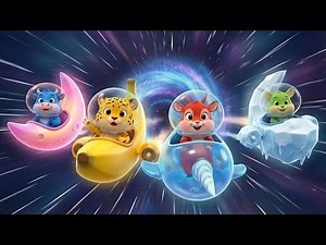 ABC Galaxy Safari Animals | Learns Alphabet & Color with Safari Animals | Official Music Video