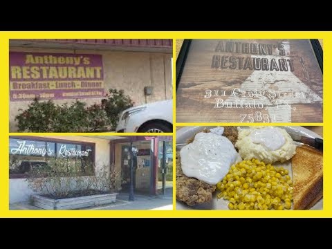 WHO HAS THE BEST CHICKEN FRIED STEAK IN TEXAS?/SEGMENT#16/ANTHONY'S CAFE/BUFFALO/WITH MY AUNTIE)