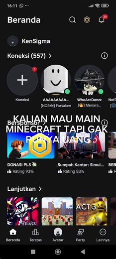 DICOBA GUYS . . . . #foryoupage #fyp #robloxgame #robloxfyp #minecraft