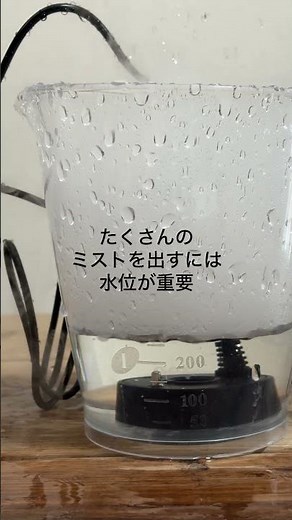 超音波ミスト発生器。アクアテラリウムで霧の出るレイアウトに使えます。