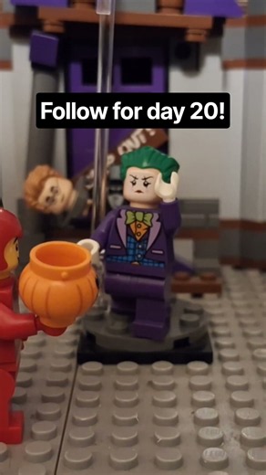 Day 19 of making lego halloween costumes. #lego #halloween #halloweencostume #batman #joker