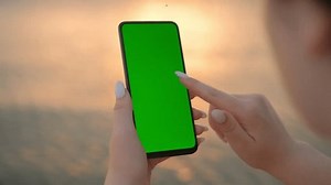 Woman Holds Vertical Mobile Phone One Stock Footage Video (100% Royalty-free) 1106728973 | Shutterstock