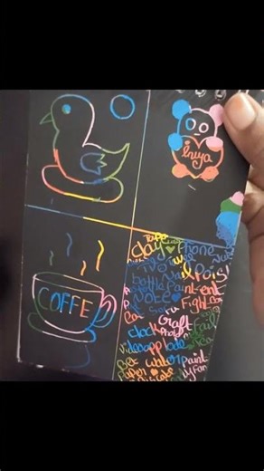 scratch note Drawing💕💗