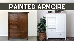Are you ready to give your old and tired armoire a brand new look? Let us guide you through an easy painted armoire makeover that will leave your furniture looking polished and updated. | A Ray of Sunlight - Painted Furniture & DIY