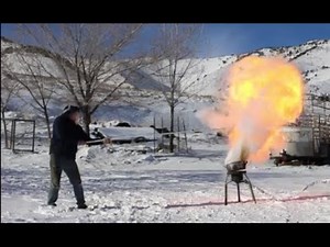 Pouring Liquid Nitrogen On A Grease Fire