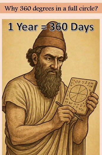 Why Not 100 or 500? Why 360 Degrees in a Circle! #physicsshorts #maths #trigonometricalidentities