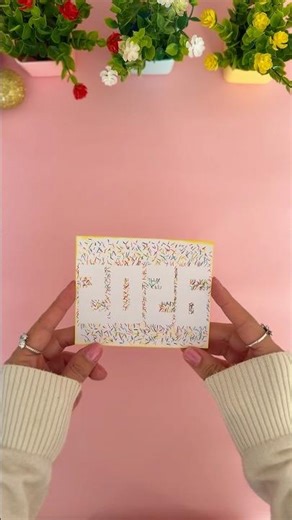 Easy and Unique New Year Card 🎄✨💓 #diy
