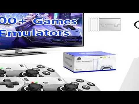 M15 4K TV Game Stick 64GB Built-in 3/40000+ Retro Games Console with Wireless Gamepads, Supports