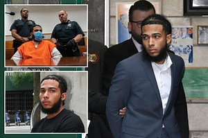 Pedro Hernandez is walked out of Midtown North Precinct