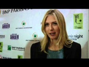 [2012 BNP Paribas Showdown New-York] Maria Sharapova on fashion