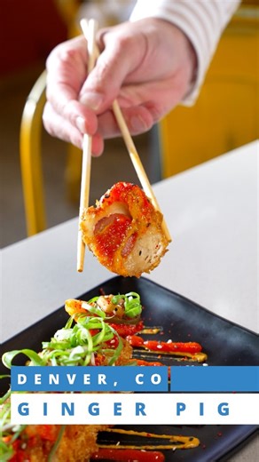 Ocn Eats on Instagram: "Happy 5th anniversary @gingerpigdenver 🎉😋 This award winning restaurant serves Asian street food and is one of Denver's best restaurants. It's located on Lowell in Sunnyside and they also have a takeout only location in Boulder. 🥳 GAMJA HOTDOG - KOREAN CORNFLAKE DOG is one of the best things I've eaten this year. 😋🌭 Nathan's beef hotdog, cornflakes, housemade yeast dough, panko, ketchup, mustard, scallion, sesame seeds. . . . #asianfood #coloradofoodie #bouldercolora