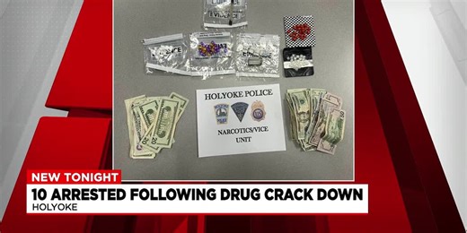 10 arrested following drug crack down in Holyoke