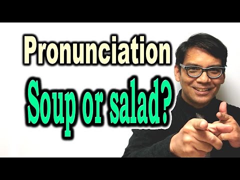 How to Pronounce "Soup or salad?" [ ForB English Lesson ]