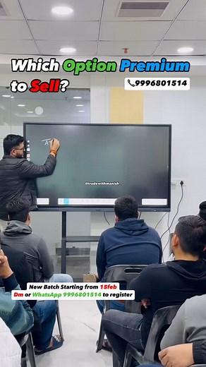 Manish Kumar | Any doubts? Do comment!! . Join now WhatsApp on 9996801514 . Enroll in live option selling batch Online/Offline Call or WhatsApp on... | Instagram