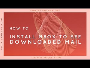 How to install Mbox to see downloaded email from google takeout
