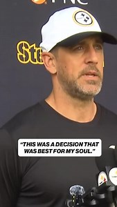Aaron Rodgers spoke on his decision to sign with the Steelers ⬆️ (via @steelers) | NFL on FOX
