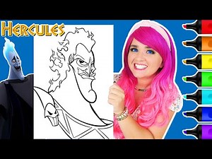 Coloring Hades Hercules Disney Villains Coloring Page | Ohuhu Art Markers