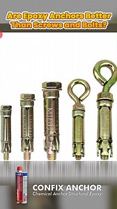 Watch the full explanation: https://youtu.be/QZ2r8VDd5k8 Compared to mechanical anchors which require specific hole diameter or depth, a chemical anchoring system can be used on any hole shape, diameter, or depth. Confix Anchor is a high-strength and non-shrink chemical anchor. The epoxy is caulked inside the drilled hole, completely filling the space while covering the entire bolt. Using a chemical anchoring system, any length of rod can be embedded into the hole to increase the load capacity o