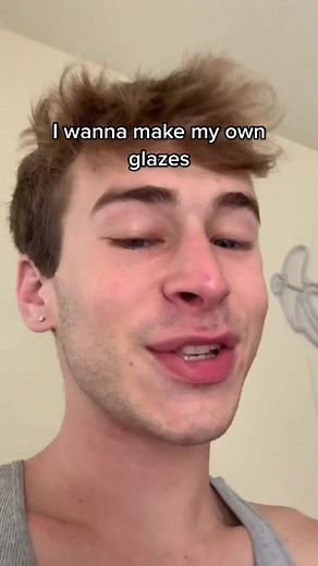 I cant pronounce half of the ingredients… #lovegame #pottery #glazing #vasebychase #ceramicartist #lgbt