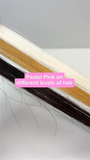 Pastel hair colors look best on platinum blonde hair, but you can see results on darker blonde hair. You won’t see a difference on dark hair since this is a semi-permanent color mask. 🩷 #pallure #colorpigmentrefresher #coloringhair | Pallure