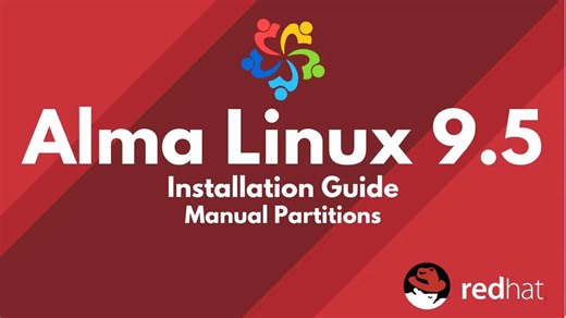 如何使用手动分区安装AlmaLinux 9.5 - RHEL备用操作系统_哔哩哔哩_bilibili