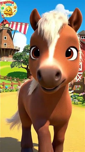 Horse Song for Kids 🐴 | Horse on Farm Road | Nursery Rhymes & Baby Songs