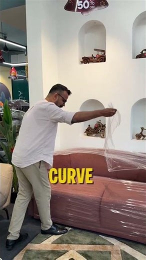 3 Seater Curved Sofa – Style ✨ Furniture Design | Fayiz Roomy