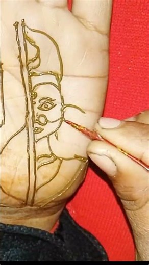 Mehandi se sraswati banaye🥰🥰#Art By Nilu