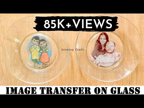 BEST DIY how to Easily Transfer a Photos onto glass, with Mod Podge - Glass plate decoration crafts