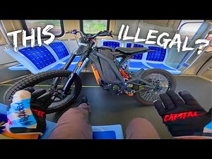 Riding Surron On Chicago's INFAMOUS L-TRAIN Downtown!