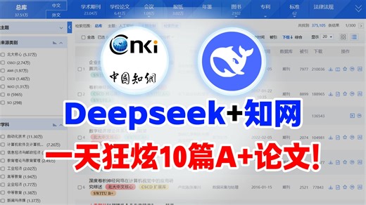 DeepSeek搭配知网，论文写到爽！2025年必须学会的AI论文写作技巧！（含DS学术 降重降AI指令合集）