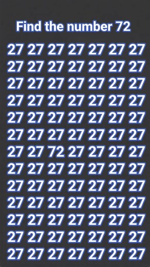 find the number 72