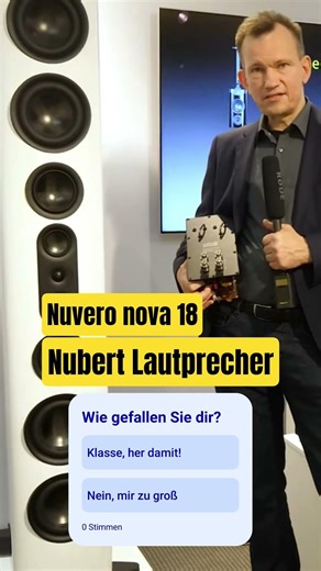 Nubert nuVero nova 18 - maximum sound at a fair price?