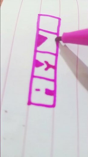 How To Make 3D Name Mana | Cute Art | #artandcraft #cuteart #calligraphy #name#drawing