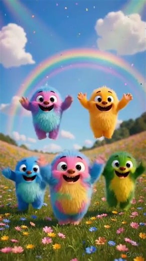 Color Monster Dance Song | Nursery Rhymes & Kids Songs #shorts #cartoon #kidssongs #colors