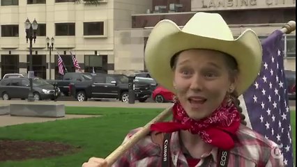 New Protests in Michigan Against Stay-at-Home Orders